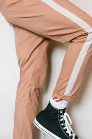 Washed Print Knit Tshirt Polo Trouser